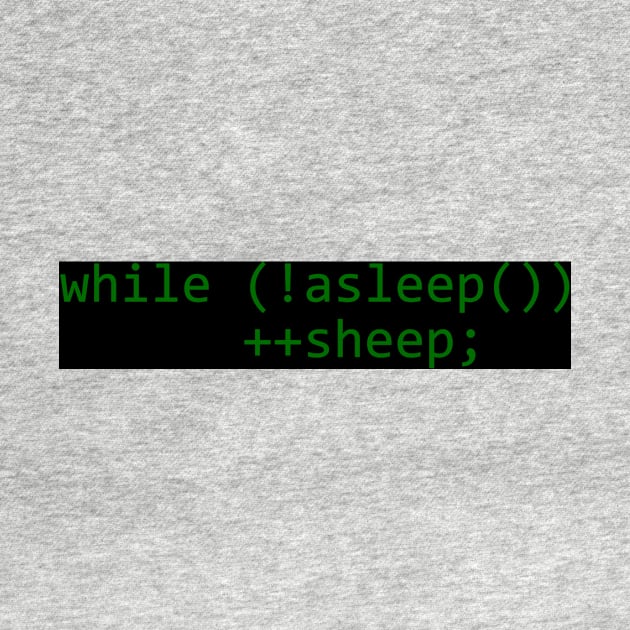 while (!asleep()) ++sheep by Student-Made